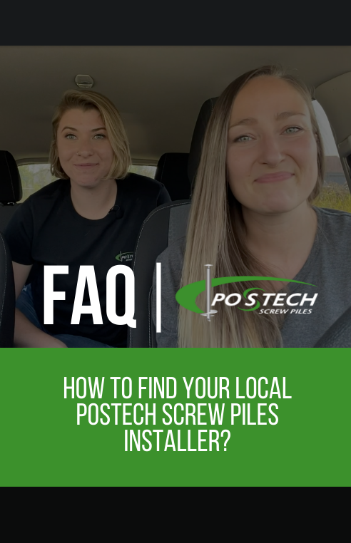 How do I find my local Postech screw piles installer?
