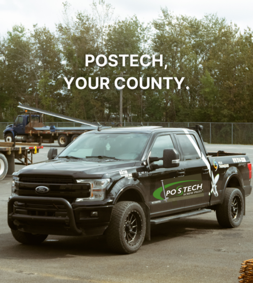 screw-piles-corporate-postech-pickup-truck-branded-my-county